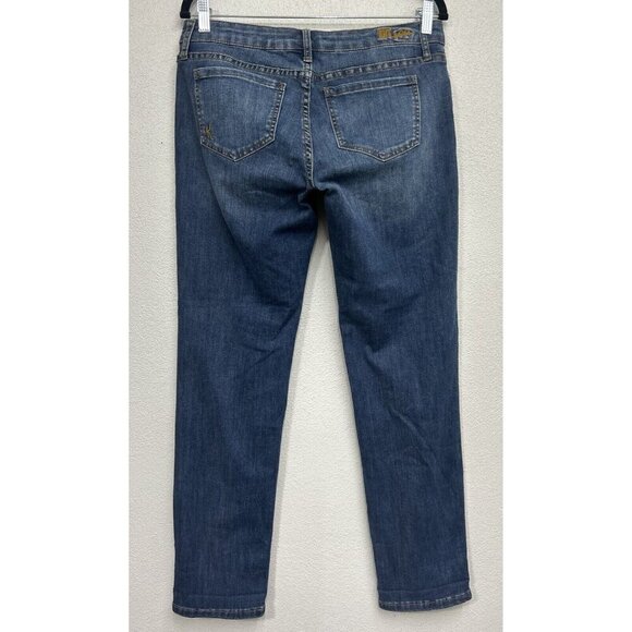 KUT from the Kloth Jeans Womens 6 Blue Straight Leg Dark Wash Office Dress - Picture 2 of 6